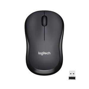 Logitech M221 Wireless Mouse, Silent Buttons, 2.4 GHz with USB Mini Receiver, 1000 DPI Optical Tracking, 18-Month Battery Life, Ambidextrous PC/Mac/Laptop – Charcoal Grey