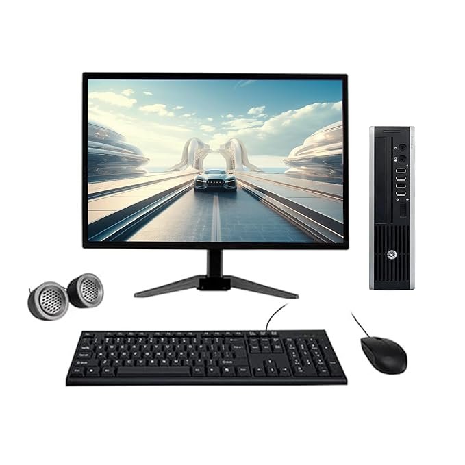 (Refurbished) HP Elite 8300 Ultra-Slim 19″ HD All-in-One Desktop Computer Set (Intel Core i5 3rd Gen| 8 GB RAM| 500 GB HDD| 19″ HD LED Monitor| KB & Mouse| Speakers| WiFi| Windows 10 Pro| MS Office)