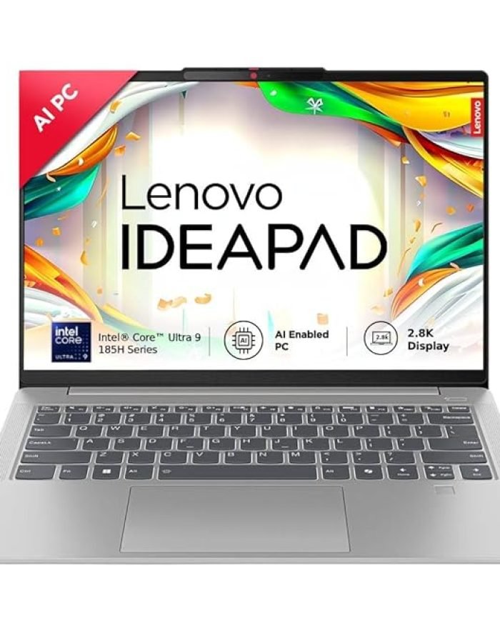 Lenovo IdeaPad Pro 5 Intel Evo Core Ultra 9 185H Built-in AI 14″ (35.5cm) 2.8K-OLED 400Nits 120Hz Laptop (32GB/1TB SSD/Intel Arc GPU/Win11/MSO 21/FHD+IR Cam/1Yr ADP Free/Grey/1.4Kg), 83D2001GIN