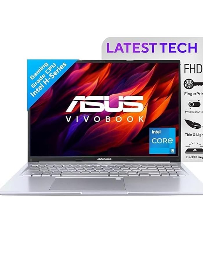 ASUS Vivobook 16″ FHD+ (1920 X 1200), 60Hz 300Nits, Core i5-12500H, (16GB RAM/512GB SSD/Intel Iris X? Graphics/Win 11/Office Home/Fingerprint/42Whr Battery/Transparent Silver/1.88Kg), X1605ZAC-MB541WS