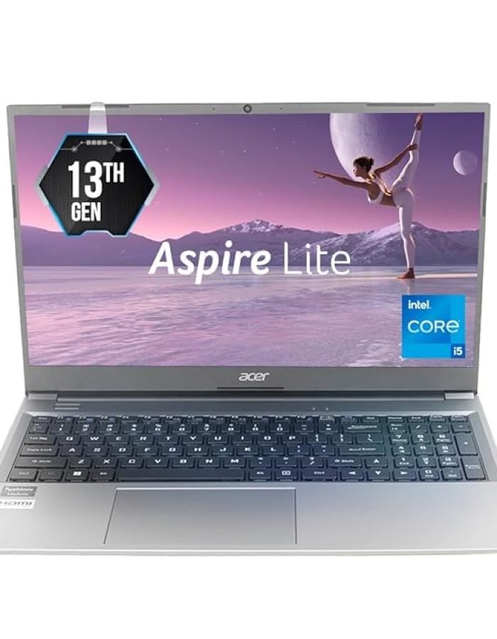 Acer AspireLite 13th Gen Intel Core i5-1334U Thin and Light Premium Laptop (Windows 11 Home/16 GB RAM/512GB SSD/MS Office) AL15-53 with 39.62cm (15.6″) Full HD Display,Metal Body,Steel Gray,1.59 KG